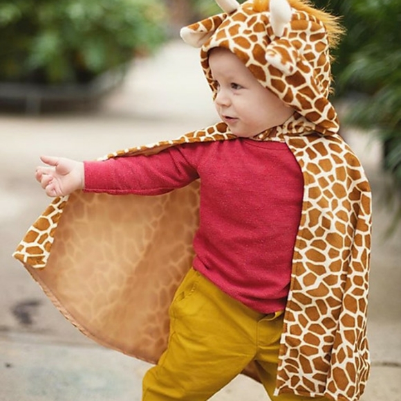 Great Pretenders Giraffe Baby Cape Costume, 6-12 months - Picture 4 of 9